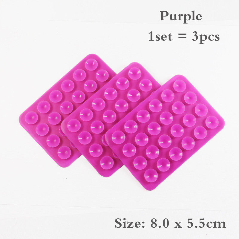 24 Grain Square Suction Cup Mobile Phone Holster Silicone Suction Cup